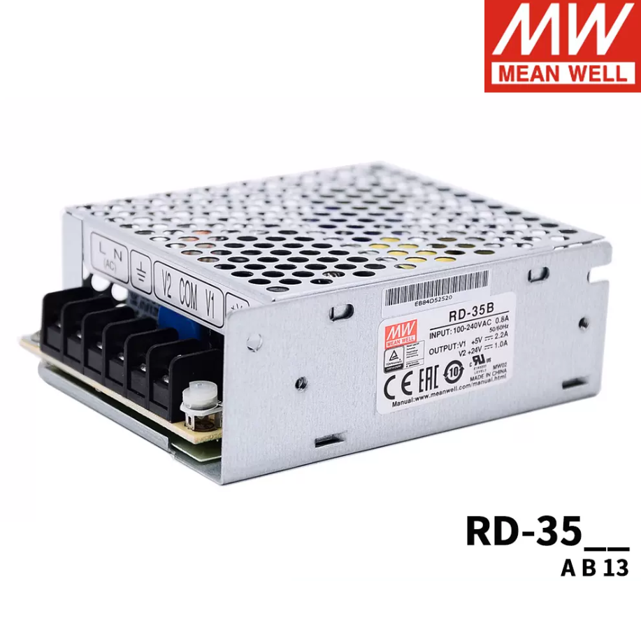 Mean Well RD-35 Series 35W Dual Output Switching Power Supply RD-35A RD-35B RD-3513