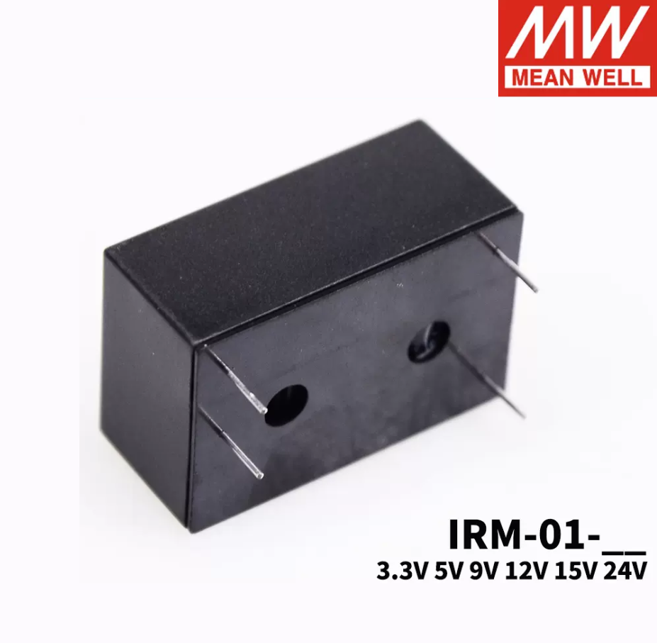 MEAN WELL  IRM-01 Switching Power Supply 3.3V5V9V12V15V24V 1W Pin AC-DC module S