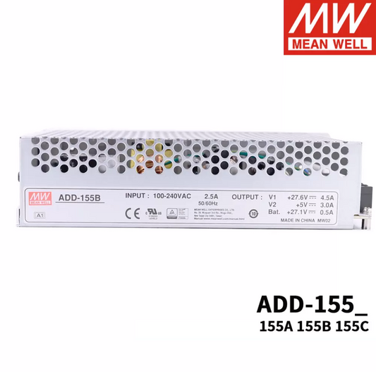 Mingwei ADD-155A/155B/155C 155W dual channel with floating charging uninterrupted monitoring power supply