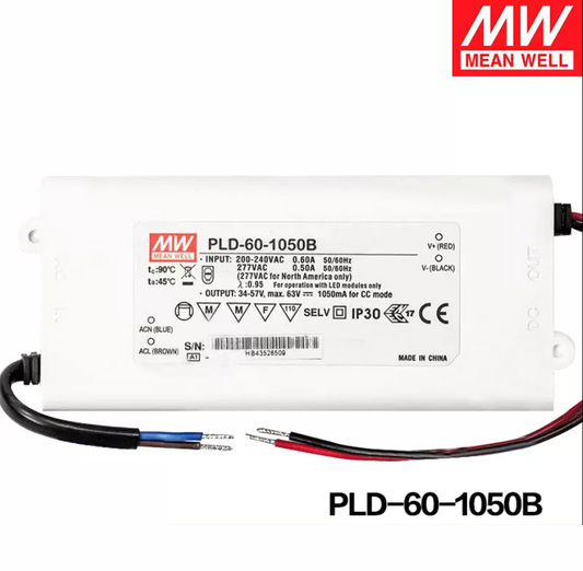 PLD-60-1050B Taiwan Mingwei 60W switching power supply plastic case LED waterproof PFC constant current