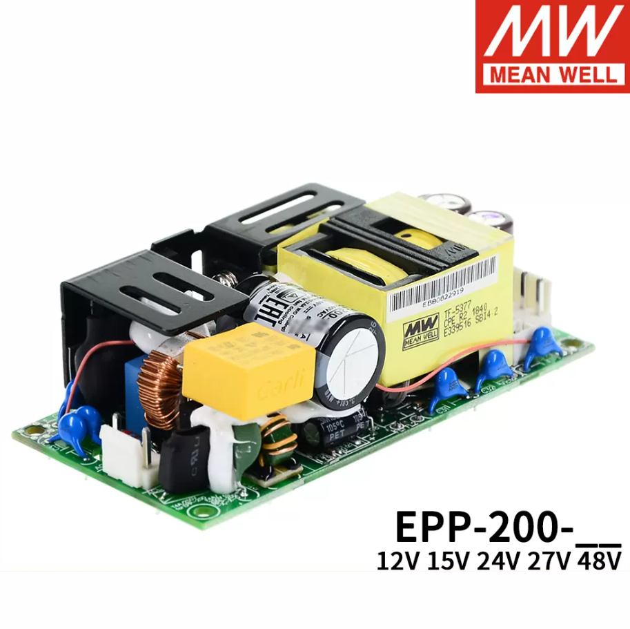 MEAN WELL EPP-200/PFC Bare board Switching power Supply 12/24/48V Industrial 15V Automation 27V Machinery 200W