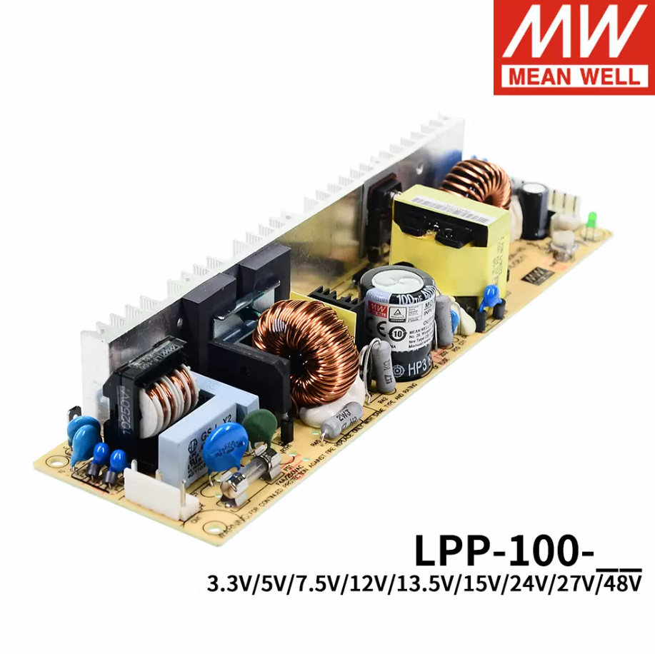 MEAN WELL  PFC bare board Power supply LPP-100-24/12V 100W Single output narrow strip power supply