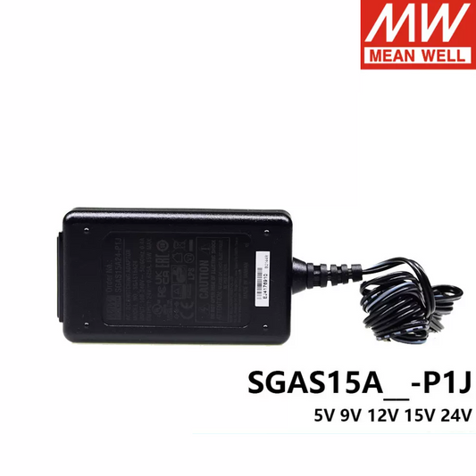 Mingwei Power Supply SGAS15A 05/09/12/15/24-P1J 15W AC-DC Uptop Supply V