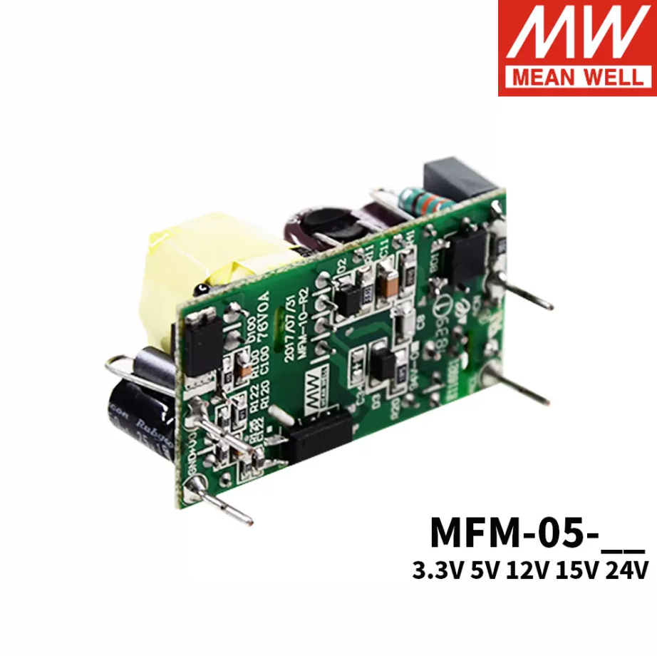 MEAN WELL  MFM-05 Switching power Supply 5W 3.3/5/12/15/24V Substrate type Medical grade AC-DC