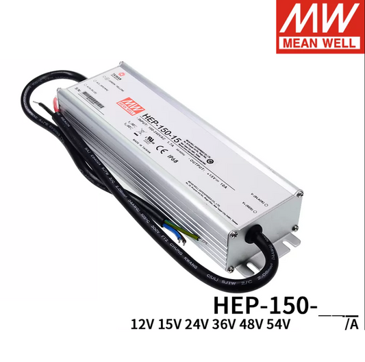 Mean Well HEP-150 Bright weft power supply 12A/15A/24A/36A/48A/54A Industrial IP68 resistant to harsh environments