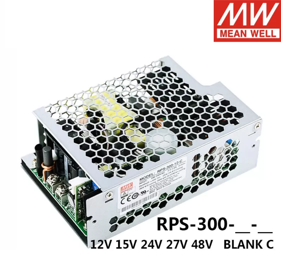 MEAN WELL RPS-300-12/24V Switching power supply 15/27/48 Medical use 300W low leakage current -C