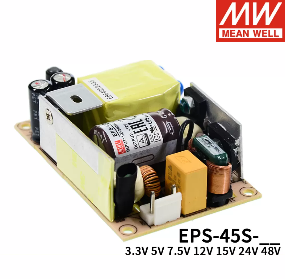 MEAN WELL  PCB bare board power supply EPS-45S-3.3/5/7.5/12/15/24/48V Industrial 45W can replace PS