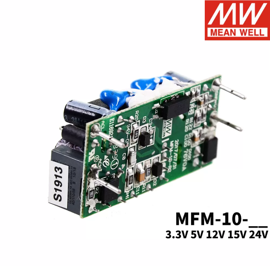 MEAN WELL MFM-10 Switching power Supply 10W 3.3/5/12/15/24V Substrate type Medical grade AC-DC