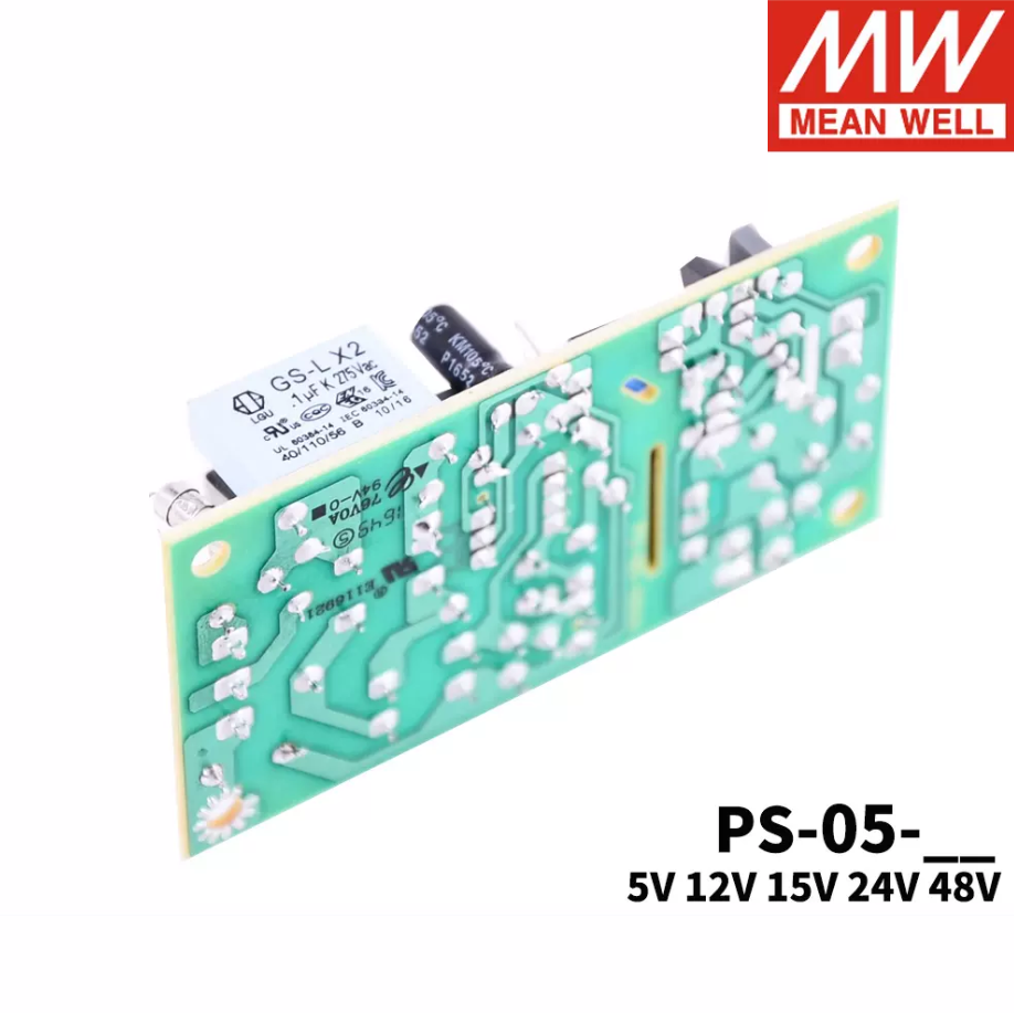 MEAN WELL  PCB bare board power supply PS-05 5V 12V 24V 5W single output switching power supply