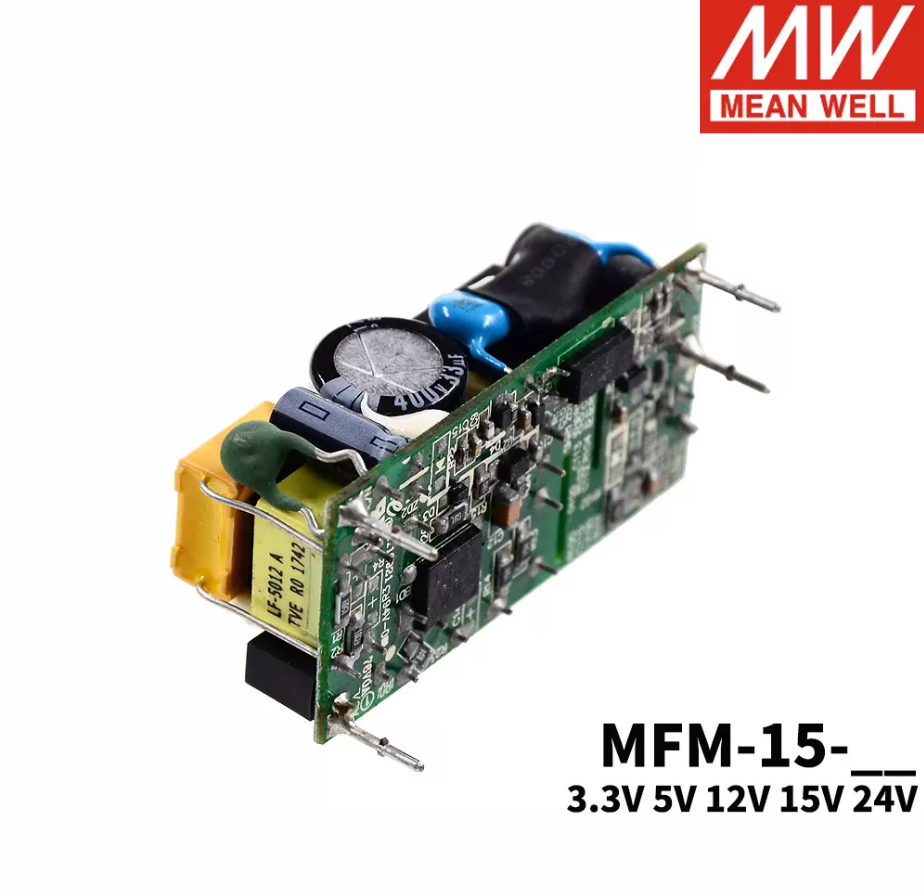 MEAN WELL  15W Green Medical Power MFM-15-3.3/5/12/15/24V substrate type supply