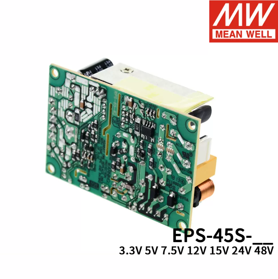 MEAN WELL PCB bare board power supply EPS-45S-3.3/5/7.5/12/15/24/48V Industrial 45W can replace PS