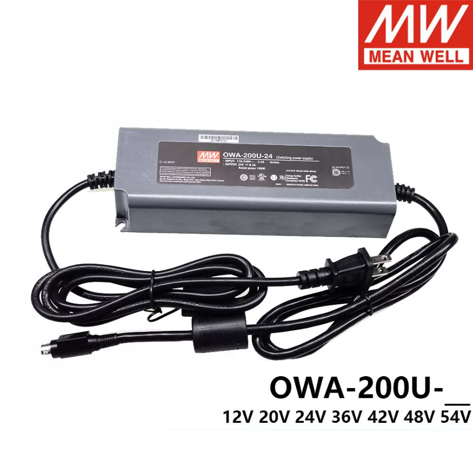 Mingwei Moisture proof LED Supplier OWA-200U-24/12/20/30/36/42/48/54 Power supply 200W