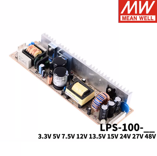 MEAN WELL  100W Power supply LPS-100 5V12V24V48V Narrow strip type 3.3/7.5/13.5/15/27V