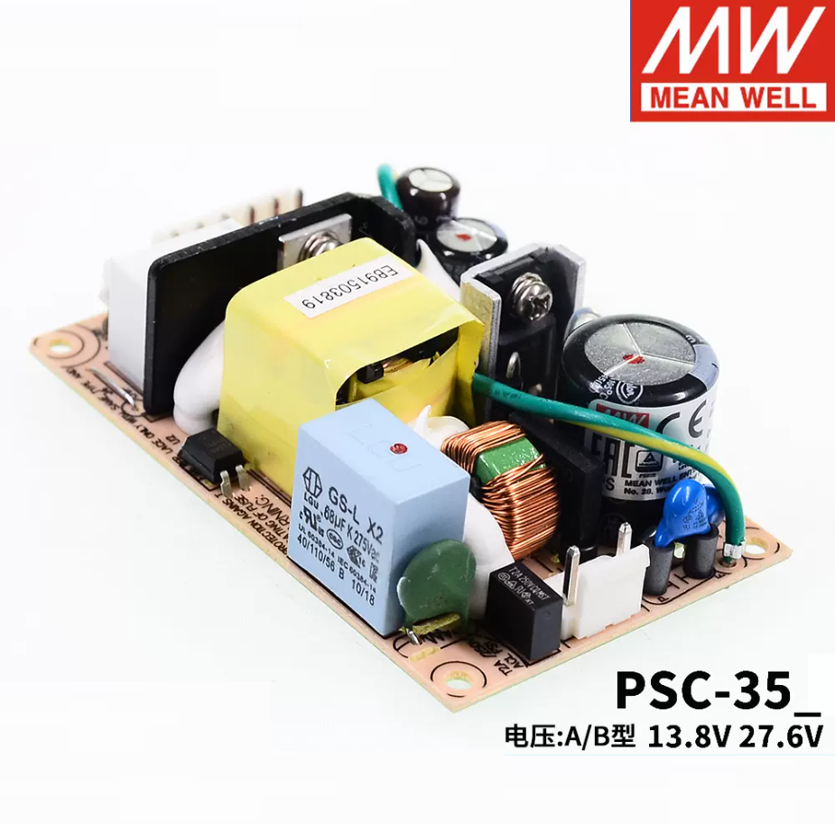 MEAN WELL  Security Power supply PSC-35A/35B 35W12V/24v Battery charger UPS Function PCB type