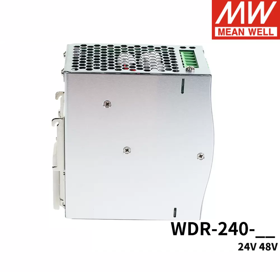 MEAN WELL  WDR-240 Rail 240W Switching power supply 220V/380V to 24V 48V MW thin PFC