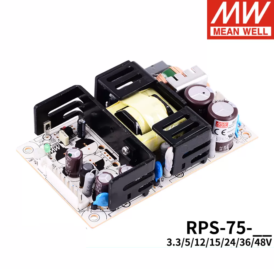 MEAN WELL RPS-75 Switching power supply mps Medical PCB type 24V 12V 48V 15V 3.3V 5V 36V