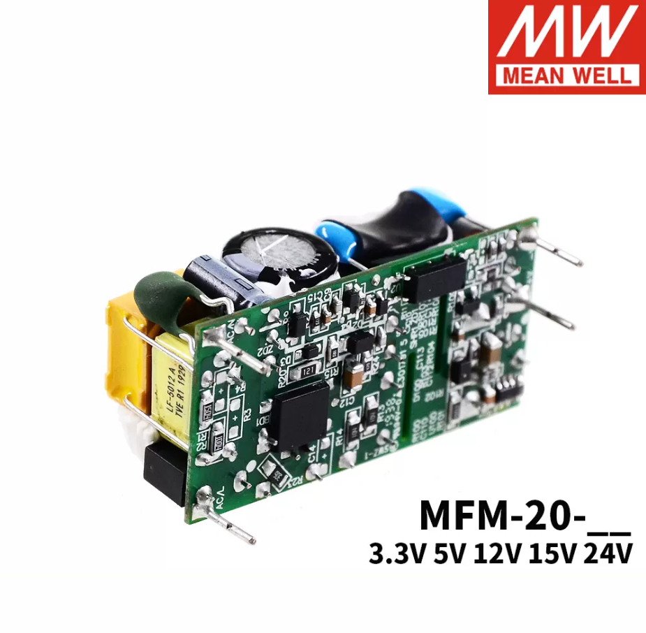 MEAN WELL  MFM-20 Switching power supply 20W3.3/5/12/15/24V Green medical substrate type ACDC