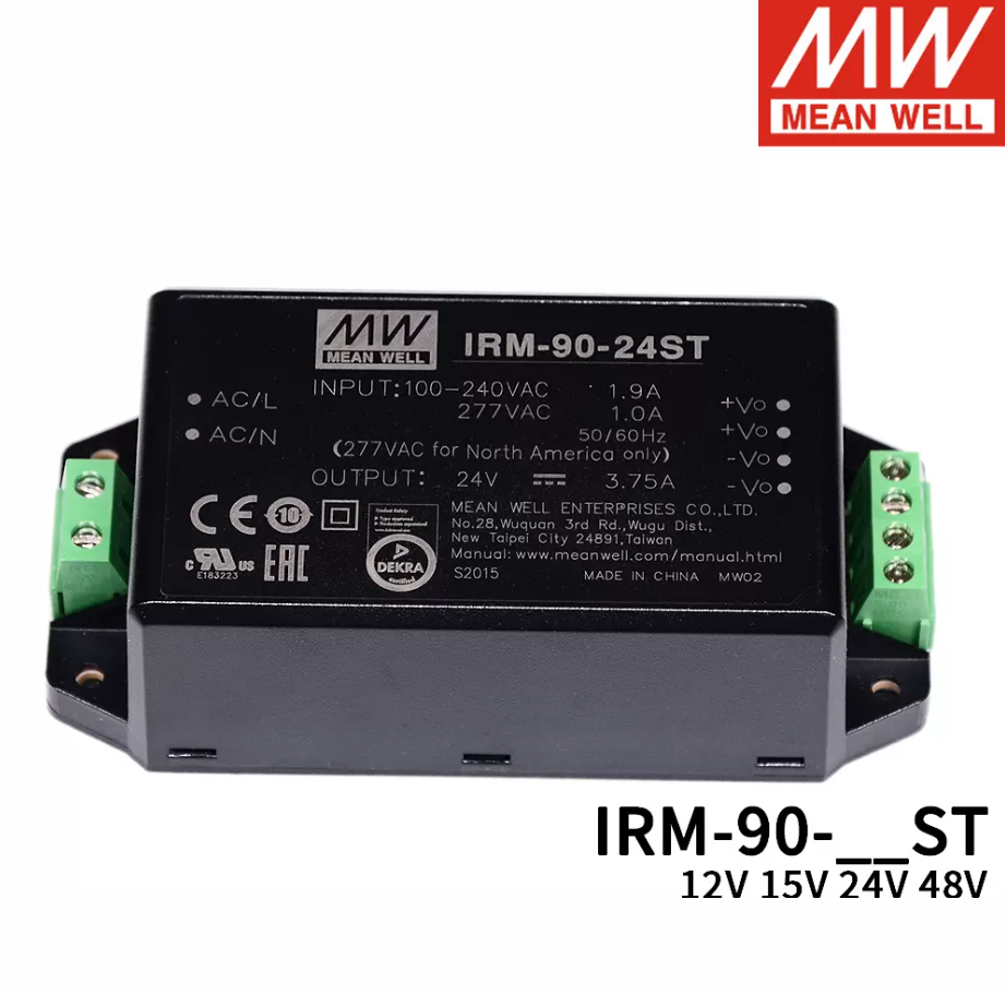 MEAN WELL  IRM-90 Switching power supply 12/15/24/48V 90W ST Green terminal power module