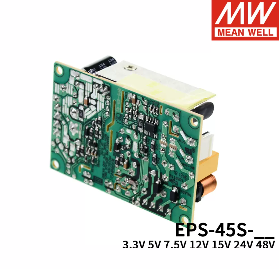 MEAN WELL  PCB bare board power supply EPS-45S-3.3/5/7.5/12/15/24/48V Industrial 45W can replace PS