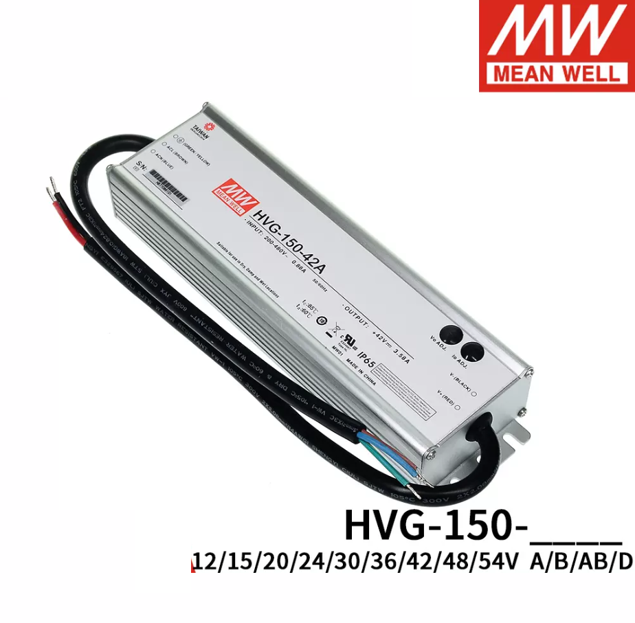 Mingwei Power supply HVG-150-24A/36A/42A/48A/54A/48B 150W dimming constant current LED driver