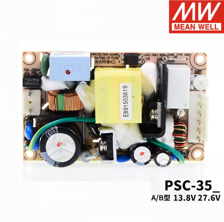 MEAN WELL  Security Power supply PSC-35A/35B 35W12V/24v Battery charger UPS Function PCB type