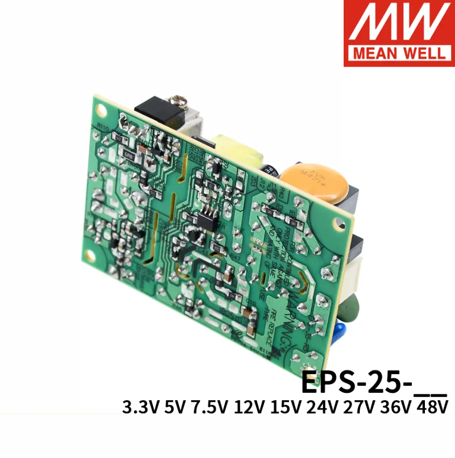 MEAN WELL  PCB power supply EPS-25-7.5/3.3/5/12/15/24 48 v / 27/36 / low loss of 25 w for PS