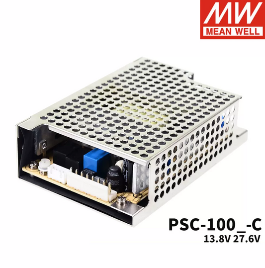 MEAN WELL  Security Power supply PSC-100A/100B-C 100W 12V/24v Battery charging UPS function housing