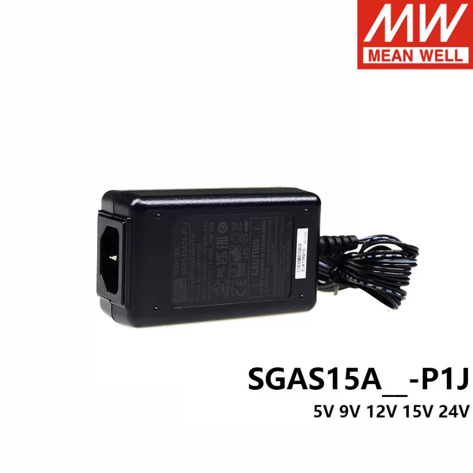 Mingwei Power Supply SGAS15A 05/09/12/15/24-P1J 15W AC-DC Uptop Supply V