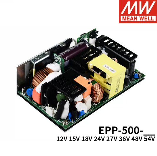 MEAN WELL  PCB bare board switching power supply EPP-500-12/15/18/24/27/36/48/54V High efficiency PFC 500W