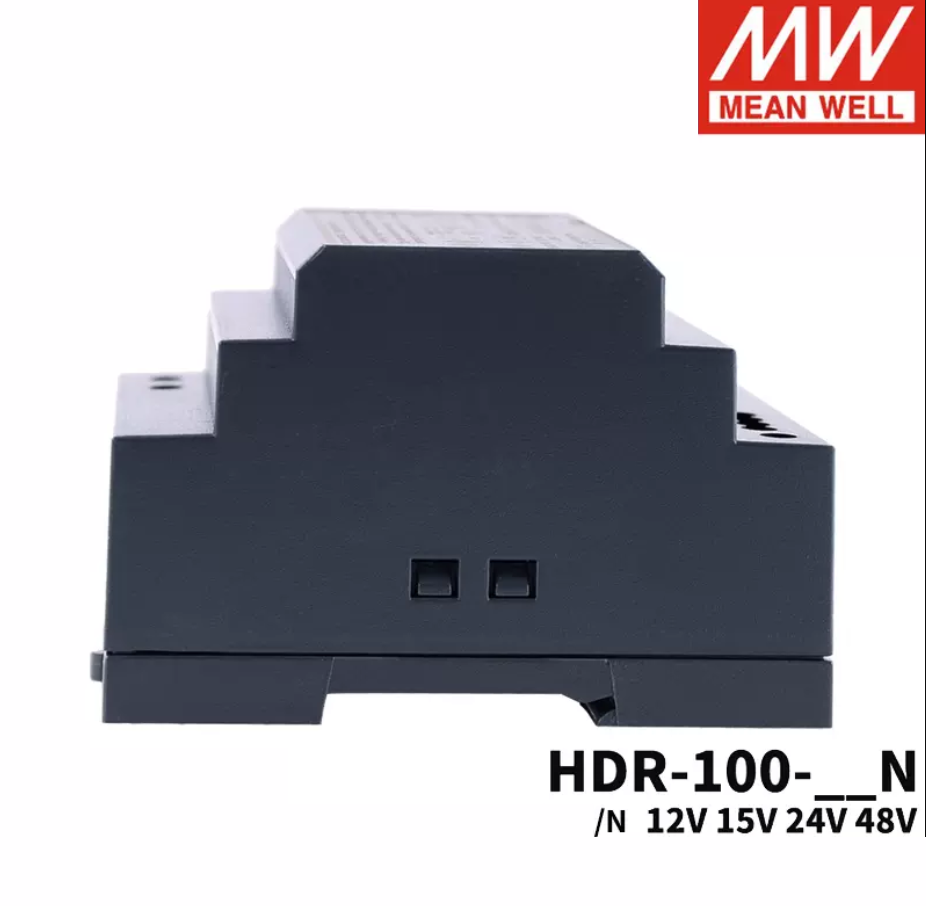 MEAN WELL HDR-100/12V/15V/24V/48V-N Guide rail type 100W DC switching power supply DR 100W