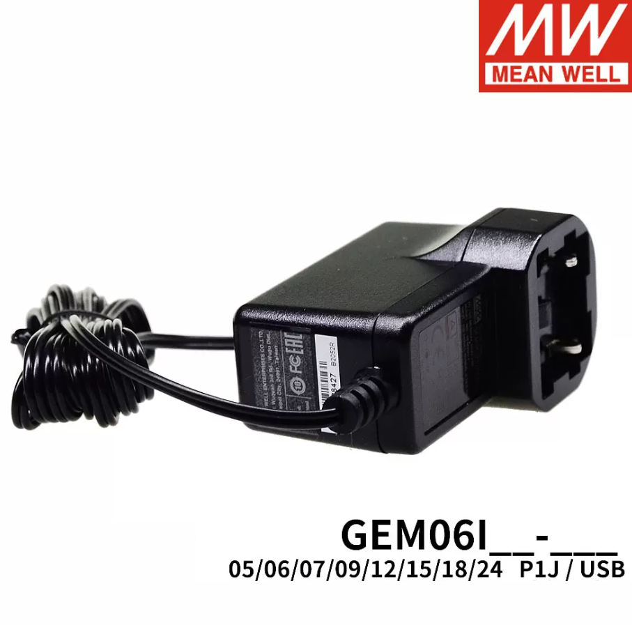 Mingwei 6W Medical Supply GEM06I Replaceable plug 05/06/7/09/12/15/18/24-P1J/USB