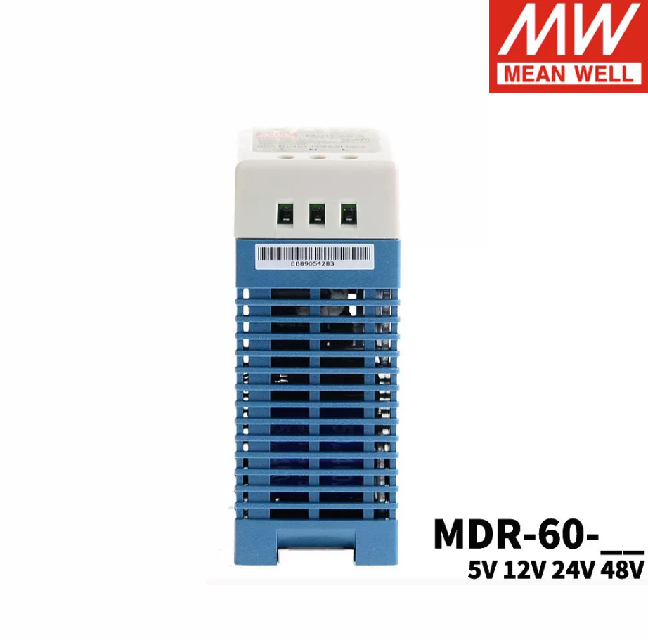 MEAN WELL MDR-60 Rail type 60W Switching power supply 5V 12V 24V 48V Small volume DR Thin plastic housing