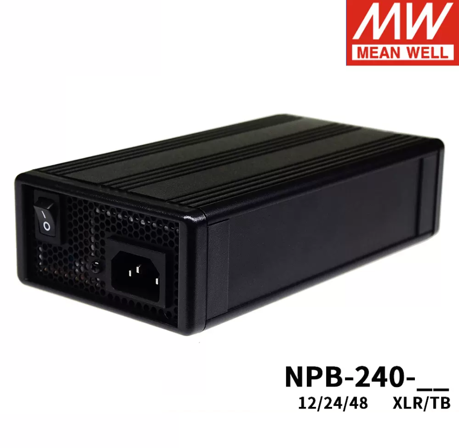 Mingwei Power NBB-240-12/24/48TB /XLR 2/3 section lead-acid/lithium battery charger 240W