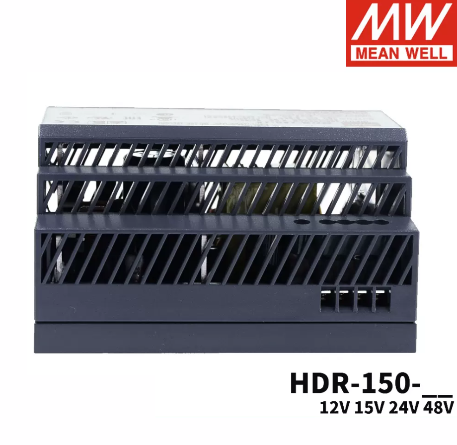 MEAN WELL Switching Power Supply New HDR-150 12/15/24/48V DC 150W step rail type