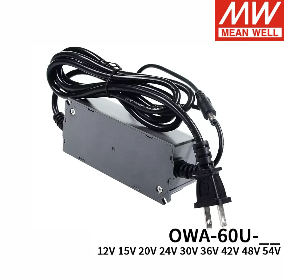 Mingwei LED moisture proof supply Power OWA-60U-12/24V Moisture proof 60W High efficiency 54/48/42/36/30