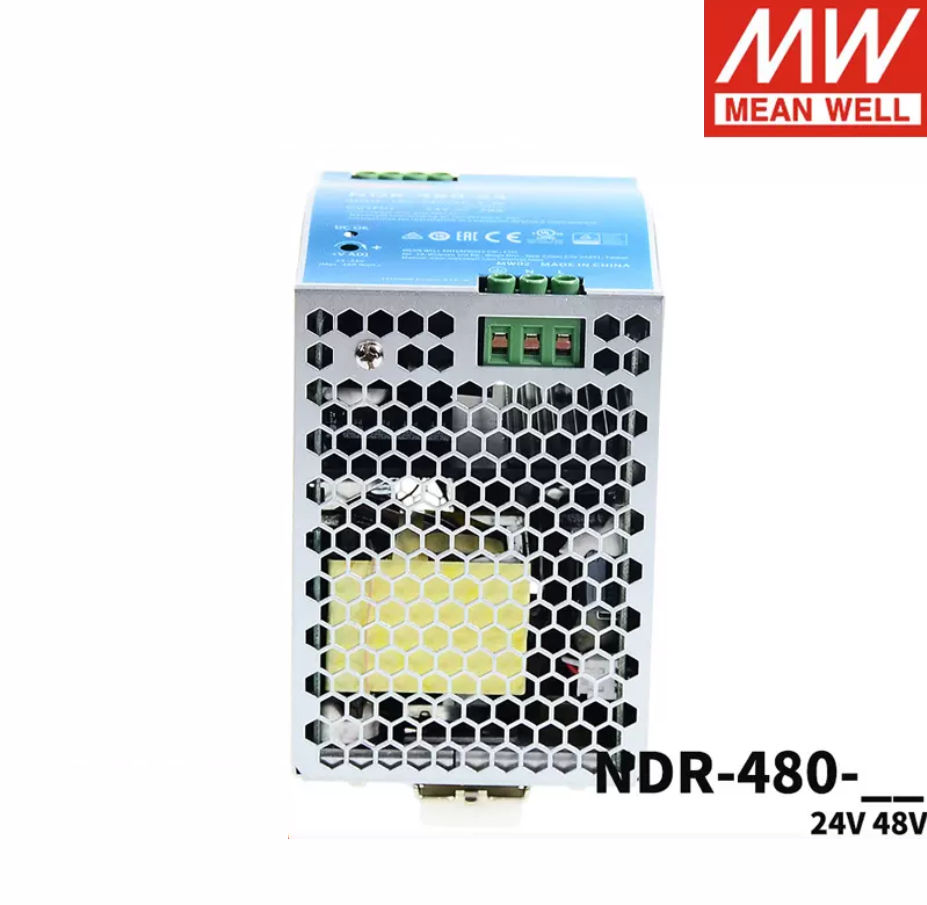 MEAN WELL NDR-480/220 to 24/48V guide rail 20A switching power supply DRP transformer PLC drives industrial control 480W