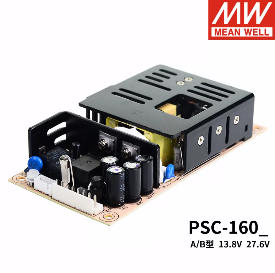 MEAN WELL  Security Power supply PSC-160A/160B 160W 12V/24v Battery charger UPS Function PCB type