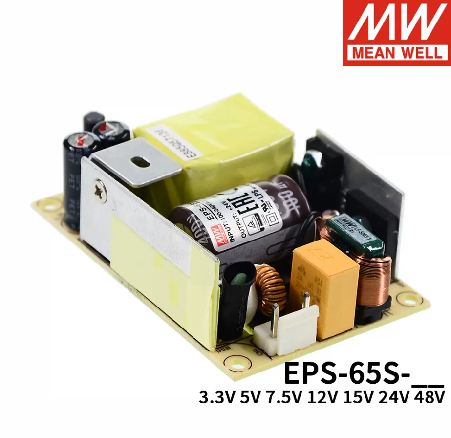 MEAN WELL Switching power supply EPS-65S-3.3/5/7.5/12/15/24/48V High efficiency bare board 65W PS