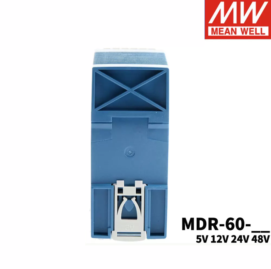 MEAN WELL MDR-60 Rail type 60W Switching power supply 5V 12V 24V 48V Small volume DR Thin plastic housing