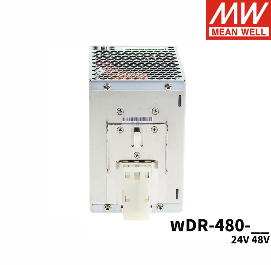 MEAN WELL  WDR-480 rail 480W switching power supply 220V/380V to 24V 48V MW industrial control PFC