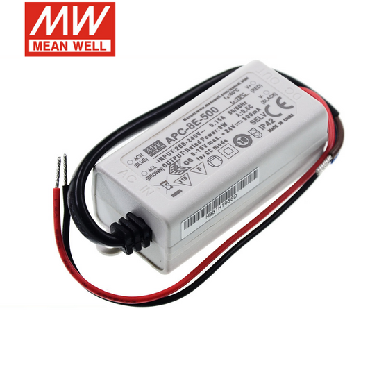 Taiwan Mingwei LED constant current power supply APC-8/8E 8W 250/350/500/700mA lighting power supply