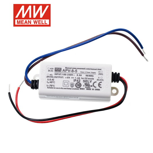 Mingwei Switching power supply APV-8 8W 5/12/24V Constant voltage LED lighting display driv