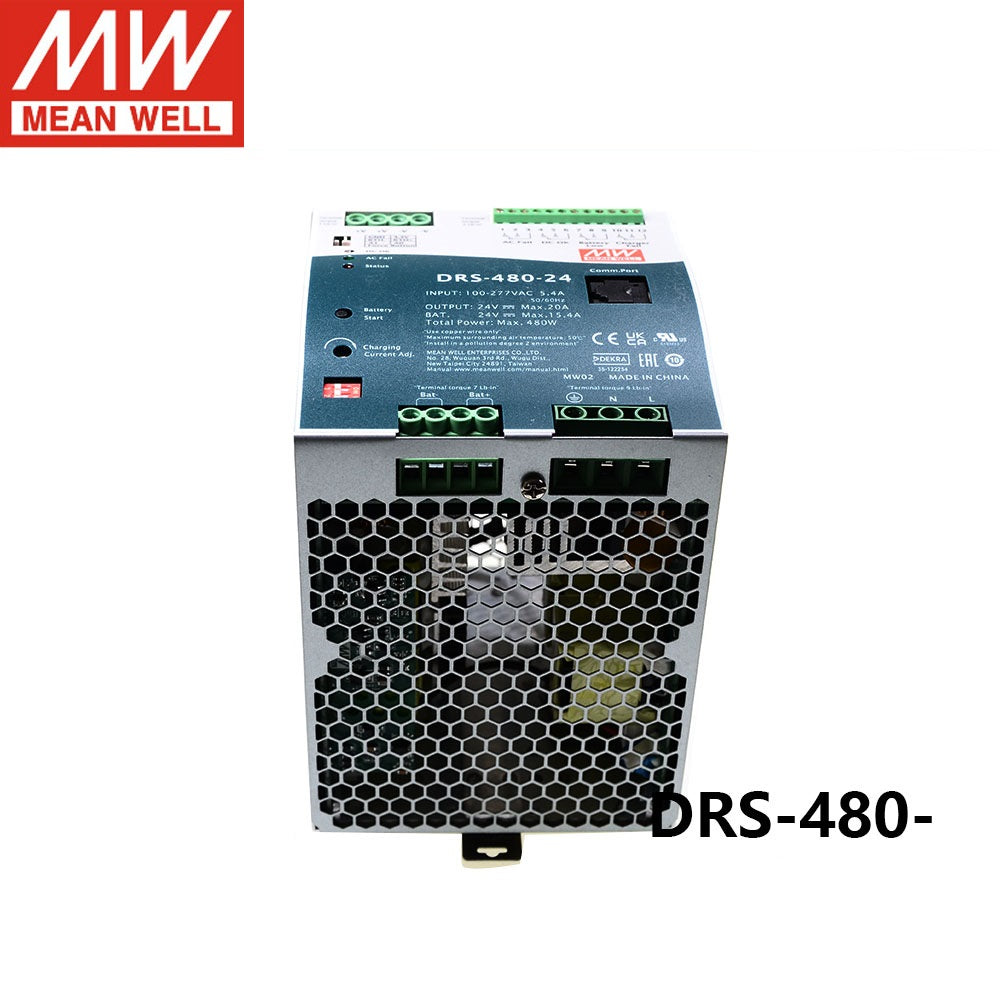 MEAN WELL Intelligent security fire power supply DRS-480-24/36/48V with UPS/ communication function 480W