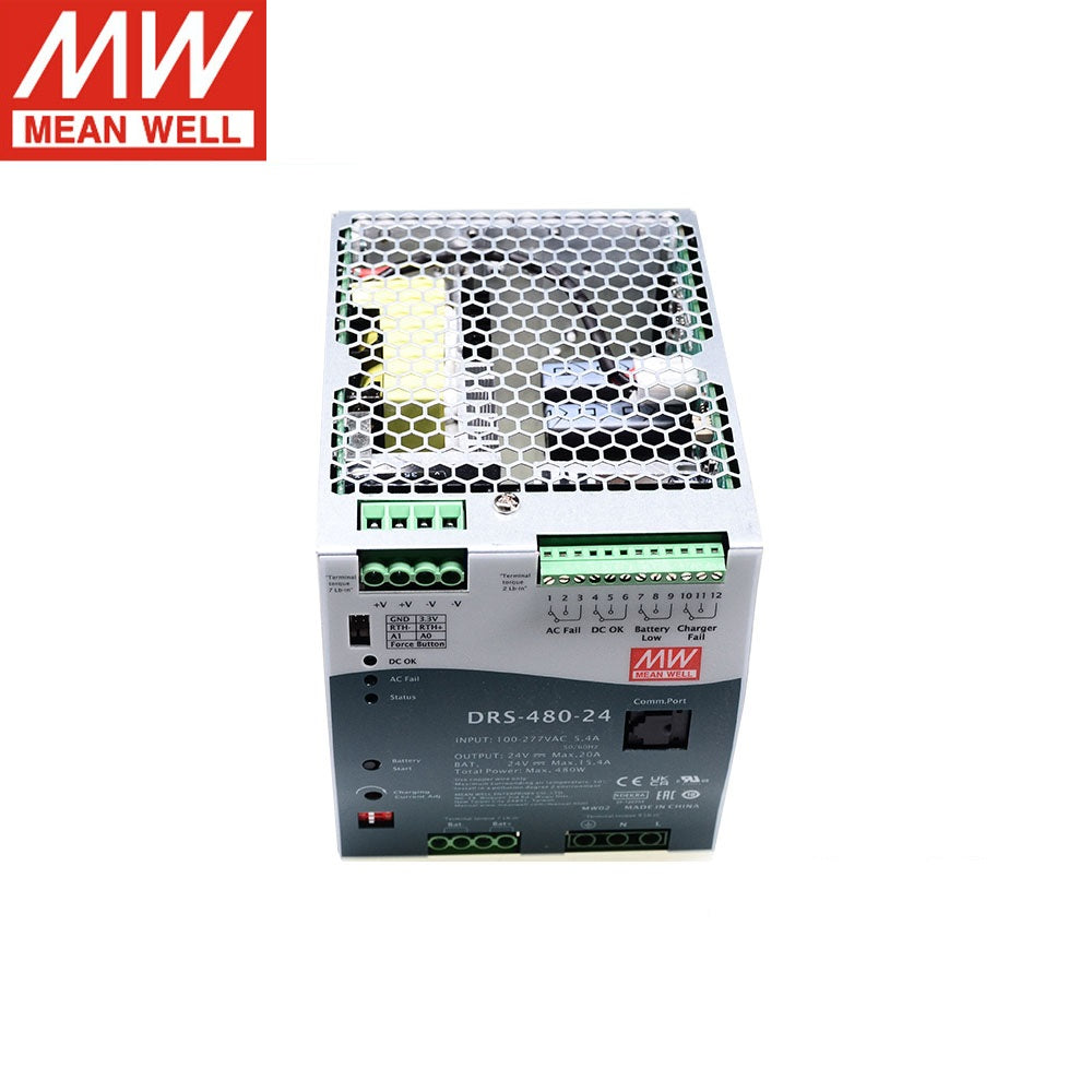 MEAN WELL Intelligent security fire power supply DRS-480-24/36/48V with UPS/ communication function 480W