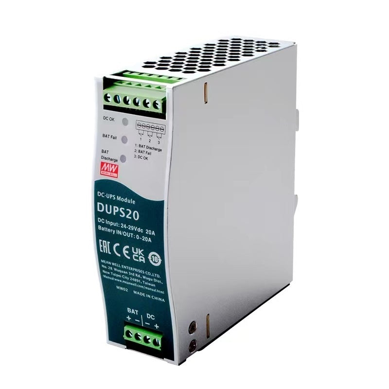 MEAN WELL DUPS20/DUPS40 Security Fire Emergency module 24V20A40A DC power supply DC UPS guide rail