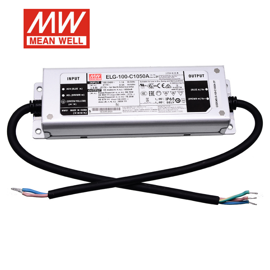 Mingwei LED constant current switching power supply ELG-100-C 500/700/1050/1400mA A/B