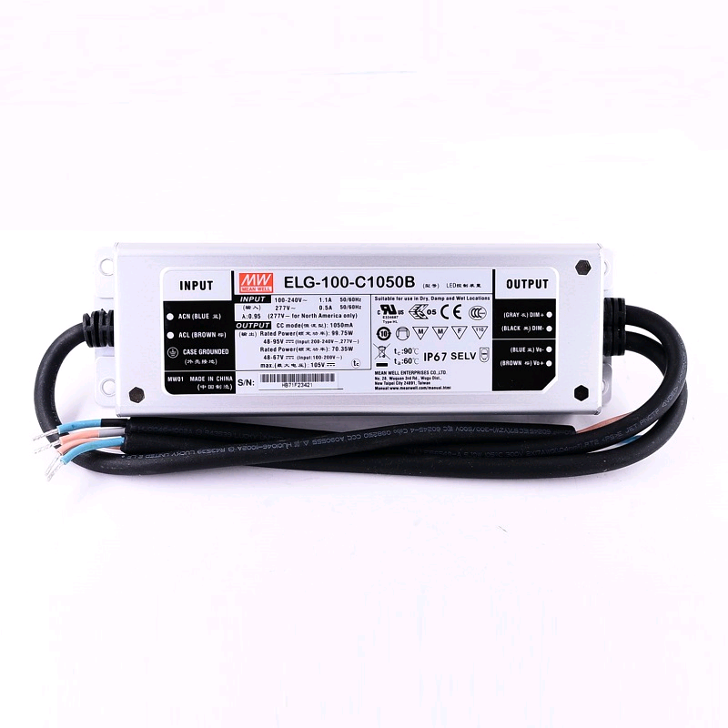 Mingwei ELG-100 constant current drive LED waterproof switching power supply 24/36/42/48/54 3Y A/B/DA