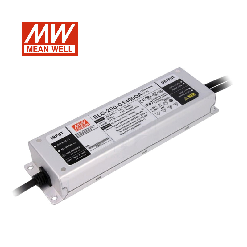 Mingwei LED waterproof dimming switching power supply ELG-200 12/24/36/42/48/54 3Y A/B/DA