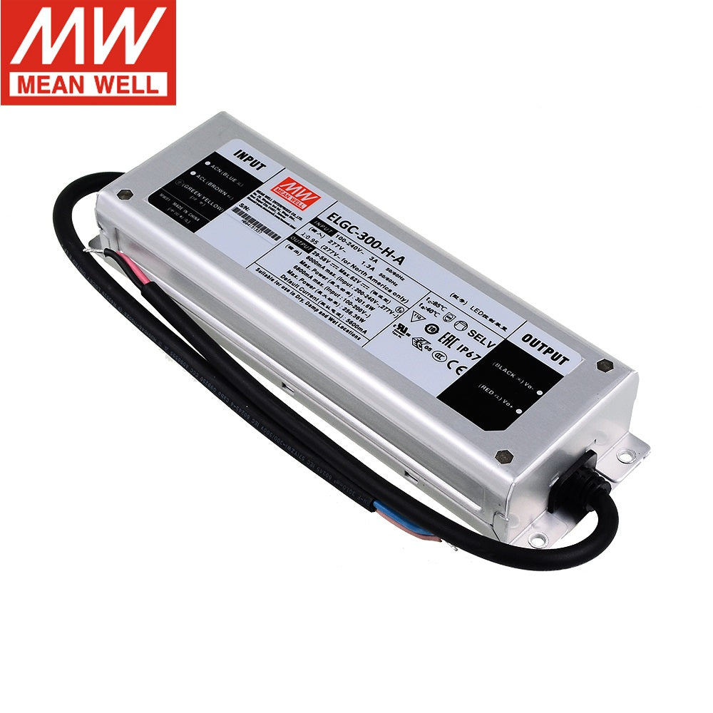 Mingwei LED constant current switching power supply ELG-300-12A/24A 12V24V adjustable lighting