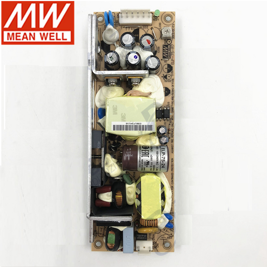 MEAN WELL  ELP-75 Bare board Power Supply 3.3/5/12/15/24/36/48V High efficiency and low loss PFC